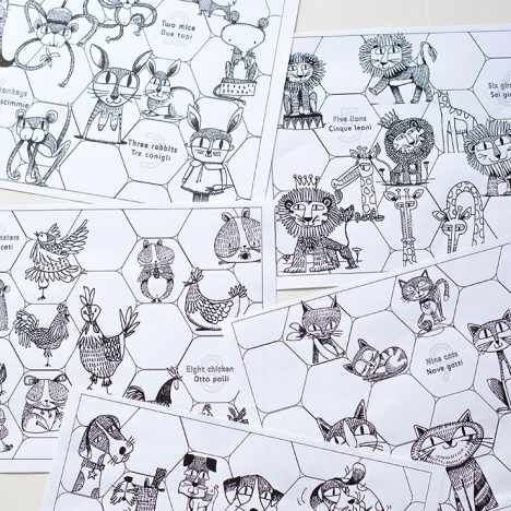 Printable Animal Numbers Colouring Sheets | Lil'ollo